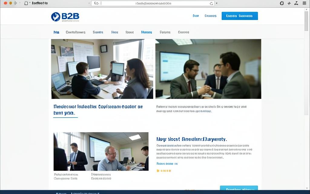 B2B SaaS · Cobalt & Vane website before the redesign